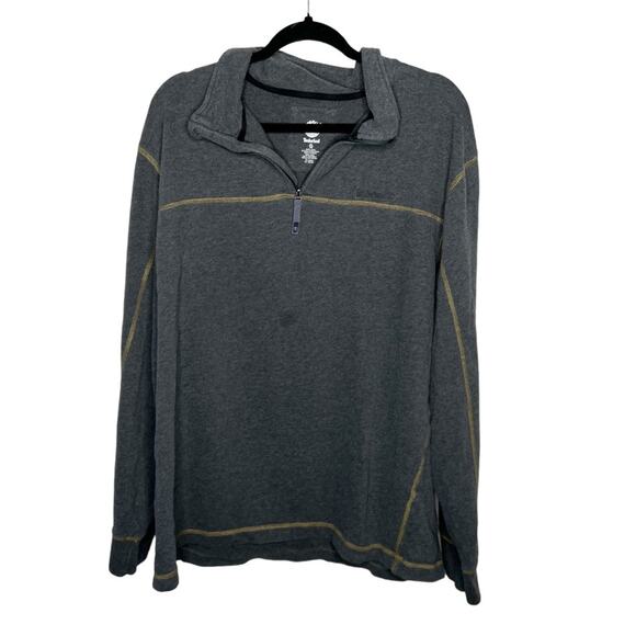 TIMBERLAND / gray 1/4 zip pullover sweatshirt / XL - Picture 1 of 5